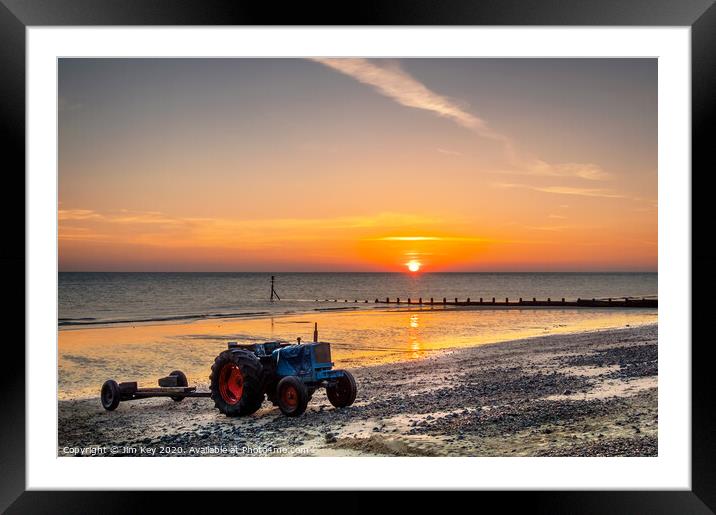 Early Start at Cromer Framed Mounted Print by Jim Key