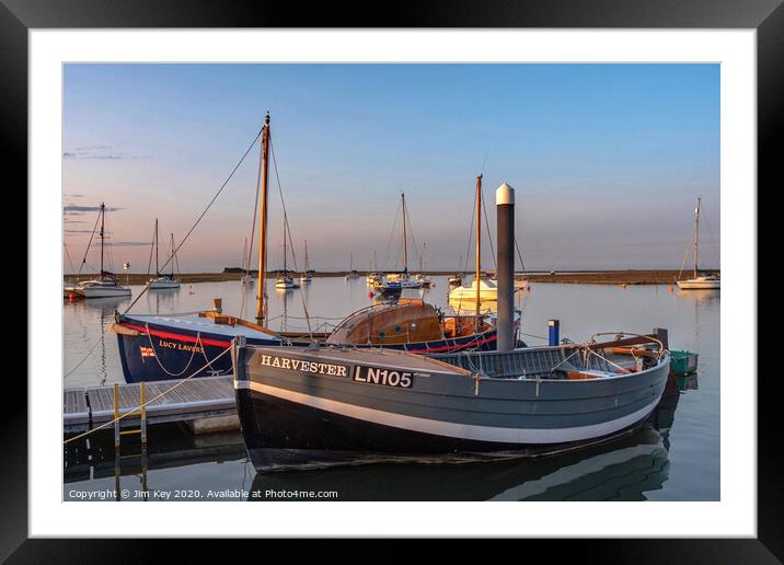 A Whelker and a Lifeboat Norfolk Framed Mounted Print by Jim Key