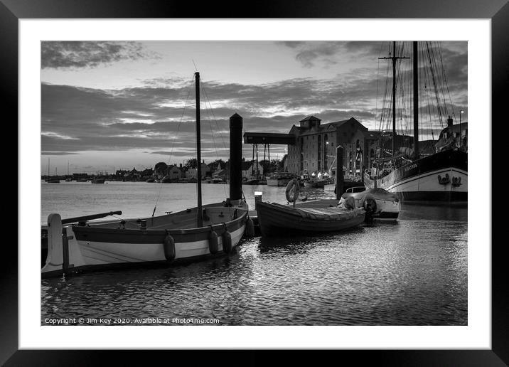 Wells next the Sea Harbour  Framed Mounted Print by Jim Key