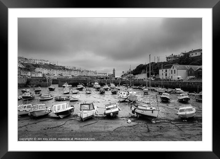 Porthleven Cornwall Framed Mounted Print by Jim Key