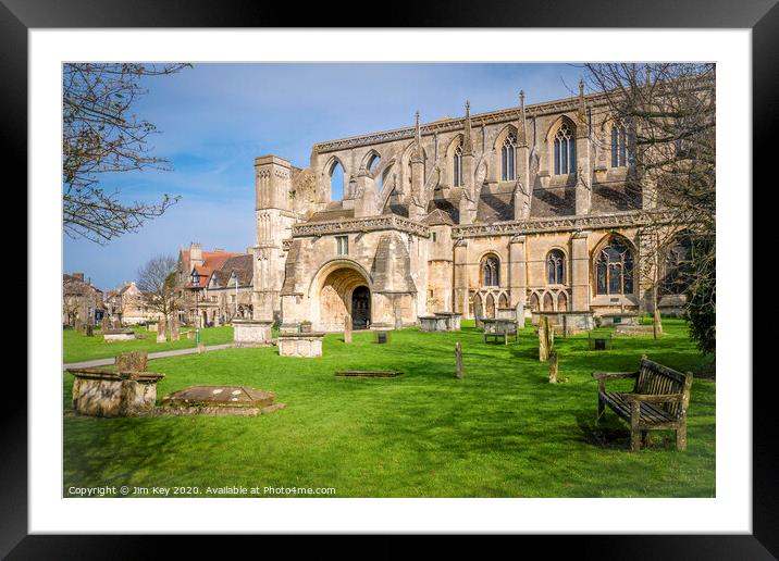 Malmesbury Abbey  Framed Mounted Print by Jim Key