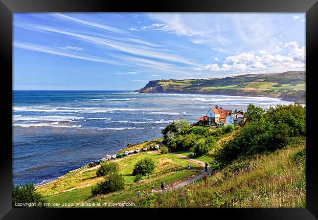 Robin Hood’s Bay Yorkshire Framed Print by Jim Key