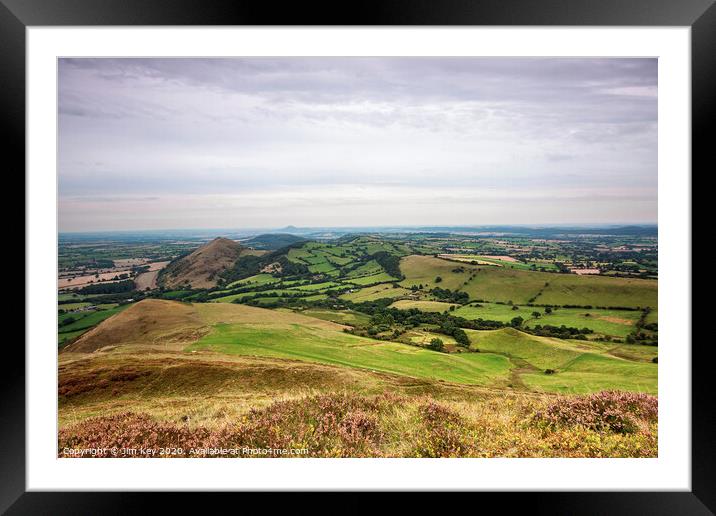Shropshire Hills Framed Mounted Print by Jim Key