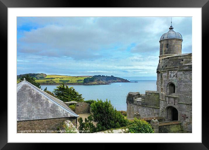 St Mawes Castle Framed Mounted Print by Jim Key
