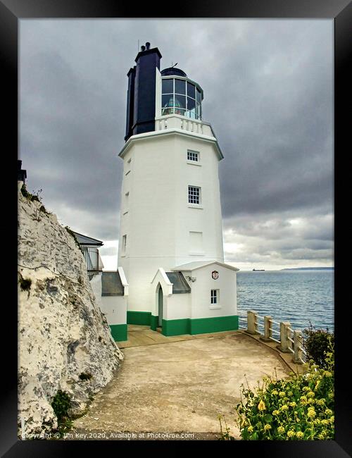St Anthony's Lighthouse Cornwall Framed Print by Jim Key