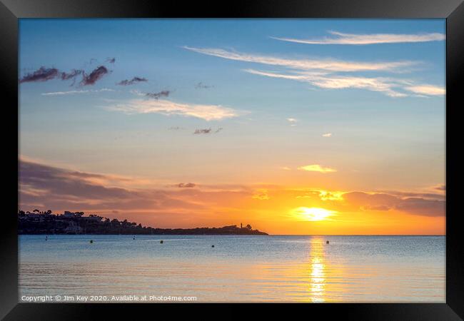 Sunrise at Puerto Pollensa Framed Print by Jim Key