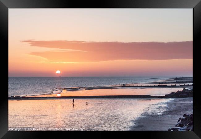 Sheringham Beach Norfolk Framed Print by Jim Key