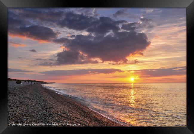 Weybourne Beach Norfolk  Framed Print by Jim Key