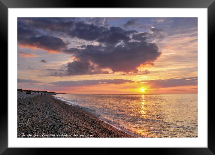 Weybourne Beach Norfolk  Framed Mounted Print by Jim Key