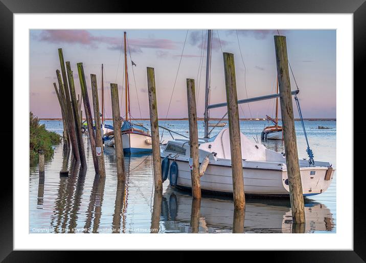 Blakeney Quay Sunrise Norfolk Framed Mounted Print by Jim Key