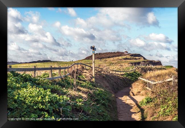 Sheringham Coast Path Norfolk Framed Print by Jim Key