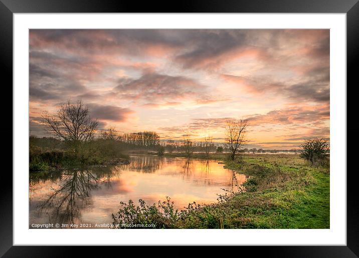 River Great Ouse Framed Mounted Print by Jim Key