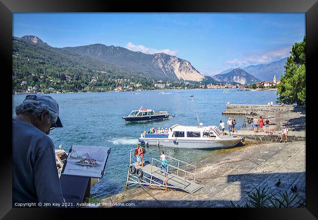 Lake Maggiore Italy Framed Print by Jim Key