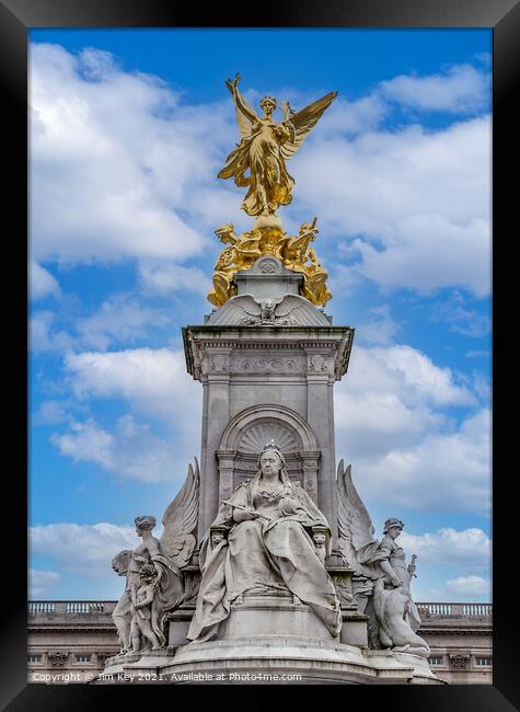 The Queen Victoria Memorial London Framed Print by Jim Key