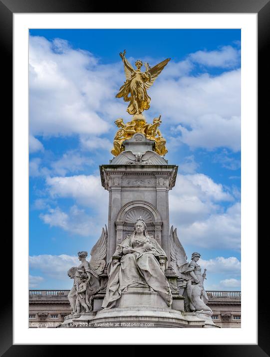 The Queen Victoria Memorial London Framed Mounted Print by Jim Key
