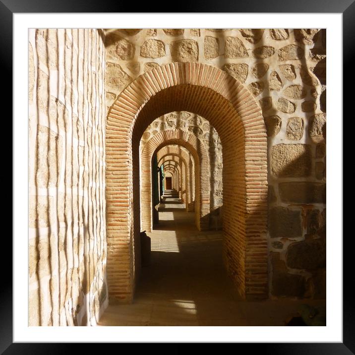 Toledo Arches, Spain Framed Mounted Print by Helen Davies