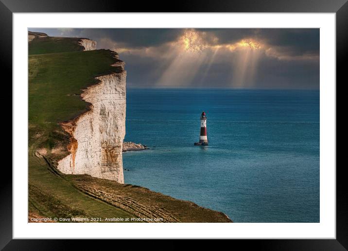 Beachy Head Lighthouse Framed Mounted Print by Dave Williams