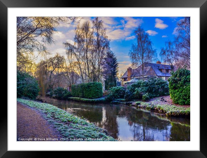 Riverdale Barn, Sandhurst Framed Mounted Print by Dave Williams