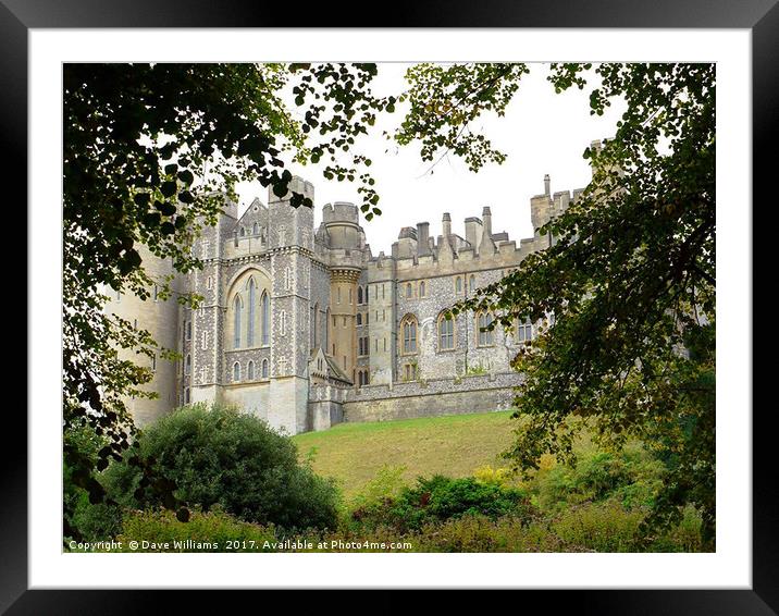 Arundel Castle, Sussex Framed Mounted Print by Dave Williams