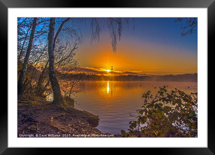 A New Day Begins  Framed Mounted Print by Dave Williams