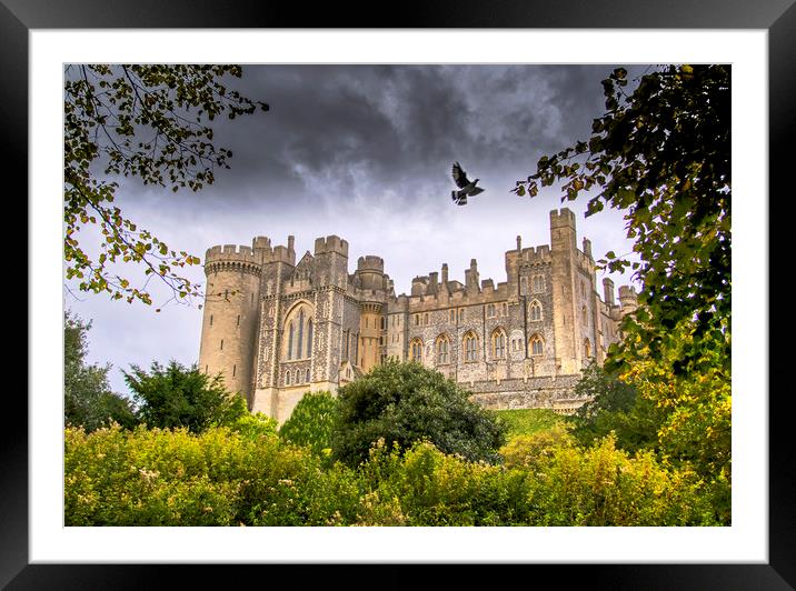 The Medieval Arundel Castle Framed Mounted Print by Dave Williams
