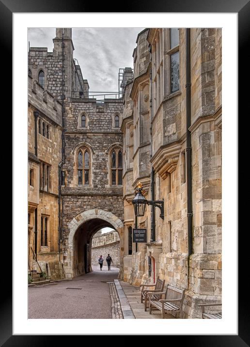Windsor Castle _ The Norman Gateway Framed Mounted Print by Dave Williams