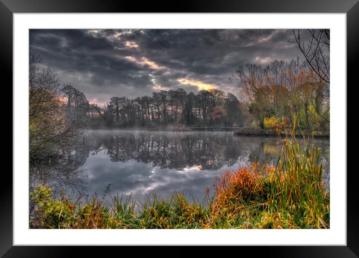 Grey and Misty Morning Framed Mounted Print by Dave Williams