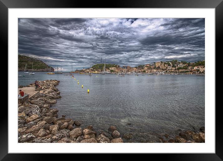 Port de Soller Harbour Framed Mounted Print by Dave Williams