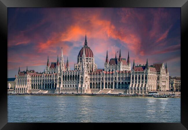 Hungarian Parliament Building  Framed Print by Dave Williams