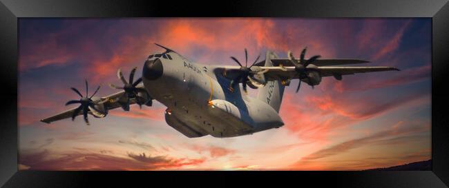 Airbus A400M in Flight Framed Print by Dave Williams