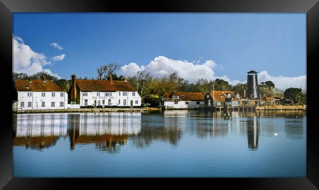 The Royal Oak and Langstone Mill Framed Print by Dave Williams
