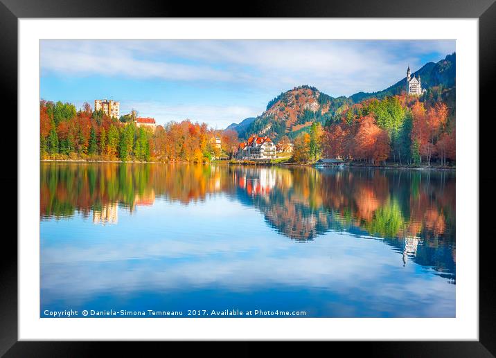 District of Hohenschwangau and its castles Framed Mounted Print by Daniela Simona Temneanu