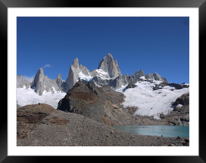 Fitz Roy Framed Mounted Print by Steve Painter