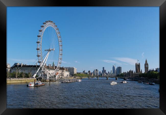 The top attractions of a walk along the Thames Framed Print by Steve Painter