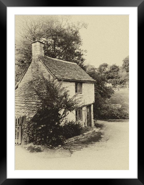 Corner Cottage Framed Mounted Print by Steve Painter