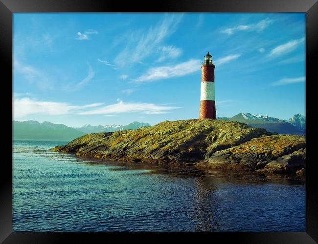 Les Eclaireurs Lighthouse Framed Print by Steve Painter