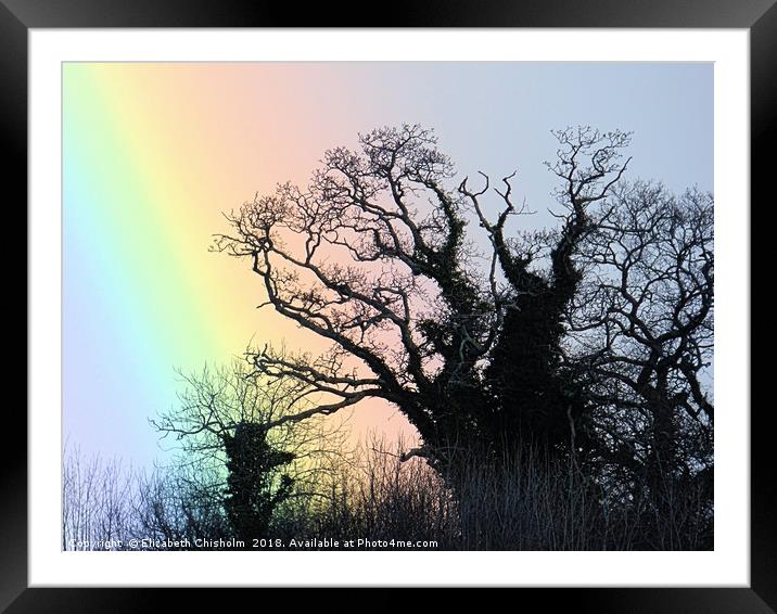 At the bottom of the rainbow Framed Mounted Print by Elizabeth Chisholm