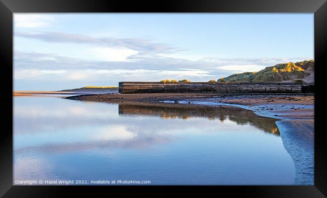 Budle Bay, Northumberland Framed Print by Hazel Wright