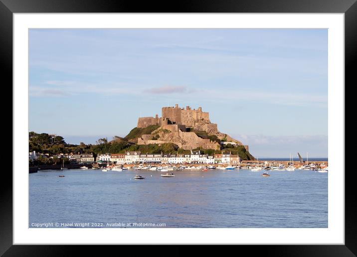 Majestic Mont Orgueil Castle Framed Mounted Print by Hazel Wright