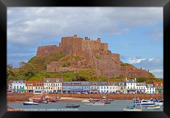 Mont Orgueil Castle Framed Print by Hazel Wright