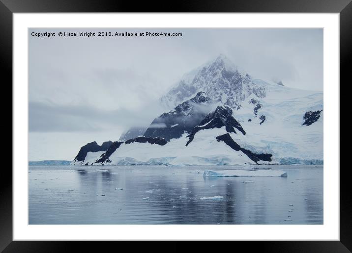 Wilhelmina Bay, Antarctica Framed Mounted Print by Hazel Wright