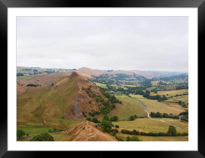 Park Hill from Chrome Hill, England Framed Mounted Print by Hazel Wright