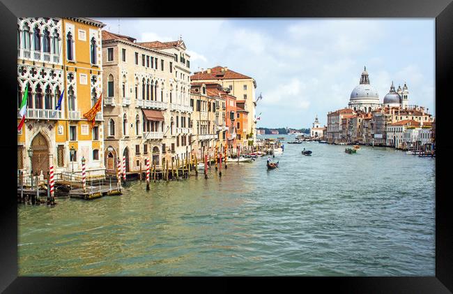 Grand canal Venice Framed Print by Hazel Wright