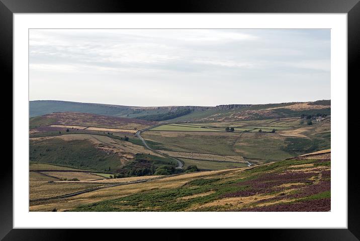 View of Stanage Edge from Surprise View, near Hath Framed Mounted Print by Hazel Wright