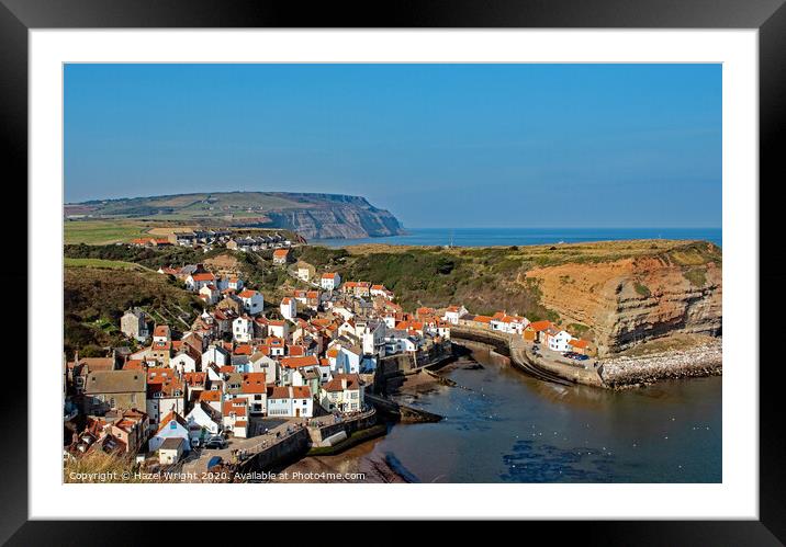 Staithes harbour Framed Mounted Print by Hazel Wright