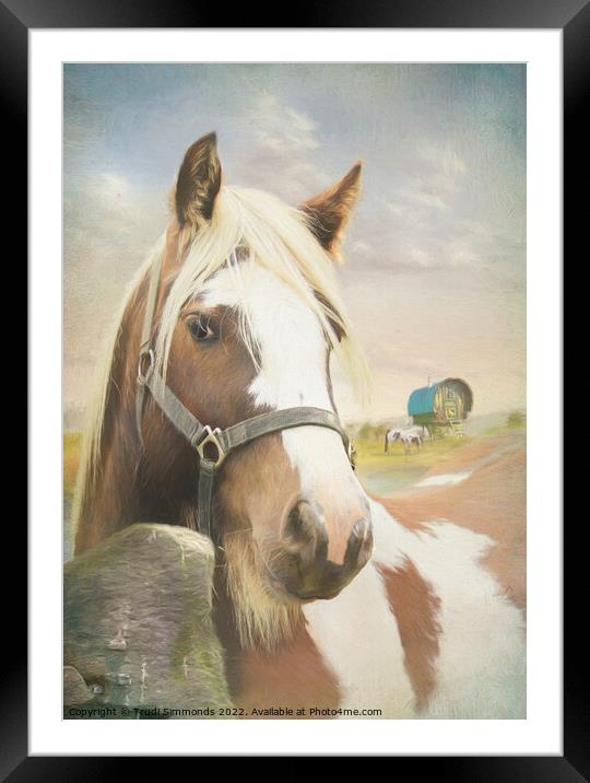 Little Gypsy Framed Mounted Print by Trudi Simmonds