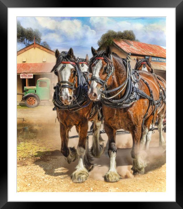 Heading For Home Framed Mounted Print by Trudi Simmonds