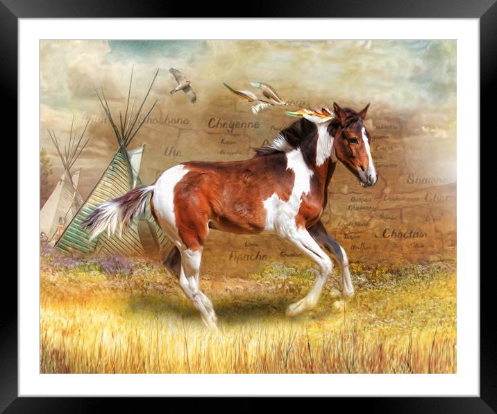 Little Apache Framed Mounted Print by Trudi Simmonds
