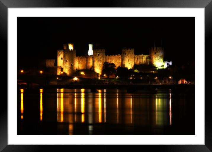 Conwy Castle Reflections Framed Mounted Print by Trudi Simmonds