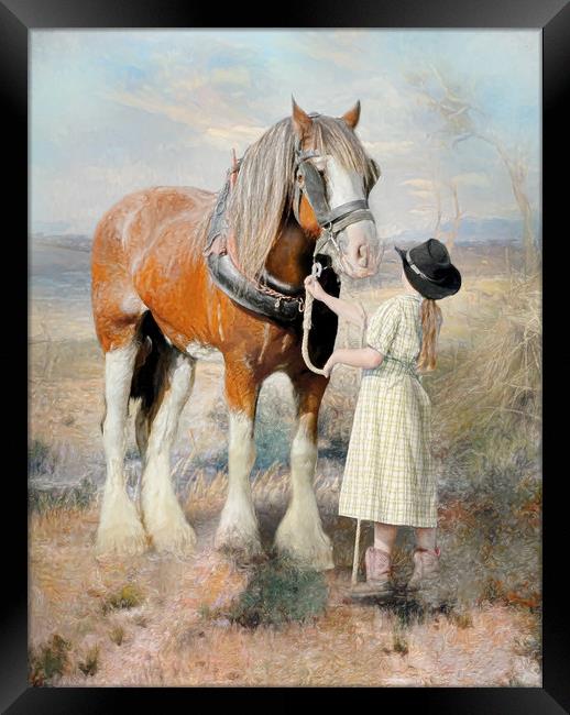 The Farmers Daughter Framed Print by Trudi Simmonds